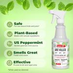 Mighty Mint Peppermint Oil Ant Killer Spray – Natural Ant Repellent for Indoor & Outdoor Use – Plant-Based Insect & Pest Control – 16 oz
