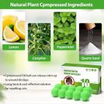 Homsor Rodent Repellent Balls,10Pcs Mouse Repellent Balls Peppermint Oil for Mice Squirrel Mole Pests, Natural Pest Control Pouches for Indoor Outdoor Kitchen Car Warehouse, Safe for Pets & Family