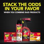 Raid Double Control Small Roach Baits, Child Resistant, For Indoor Use, Kills Roaches for 3 Months, 12 Count