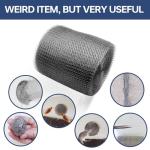 APSHIZE Wire Mesh Hole Fill Fabric 5” X 36 Ft, Wire Mesh for Mice Control DIY and Garden House, 304 Stainless Steel Gap Hole Blocker, Flexible Stretchy Hardware Cloth