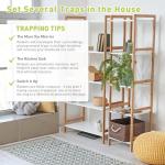 Pelrayt Glue Mouse Traps Indoor for Home, Rat Trap-12 Pack, Large Heavy Duty Glue Traps for Safe Home Pest Control. Pre-Scented, Non-Toxic Sticky Boards for Mice, Rats & More. Easy To Use