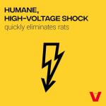 Victor M241B Indoor Electronic Rat Trap, Humane Electric Rat and Electronic Mouse Traps Indoor for Home, No Touch, No See Rat Traps