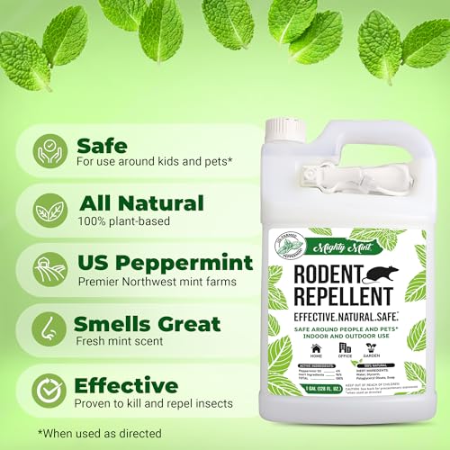 128 oz Mighty Mint Rodent Repellent Peppermint Oil