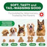 Flea and Tick Prevention for Dogs Pills - Natural Dog Flea & Tick Control - 170 Soft Chewables - Oral Defense Treatment for Dogs Supplement - Vet Formulated Chews - All Breeds & Ages - Made in USA