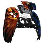 eXtremeRate Fire Eagle vs Ice Snake Touchpad Front Top Shell Compatible with ps5 Controller BDM-010 020 030 040 050, DIY Replacement Shell Custom Touch Pad Cover Compatible with ps5 Controller