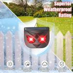 4 Pack Solar Nocturnal Animal Repeller Coyote Deterrent for Yard Predator Deterrent Animal Repellent Predator Eyes for Deer Fox Raccoon Skunk Predator Lights for Chicken Coop Farm Yard