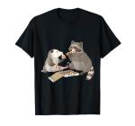 Possum and Raccoon eating pizza T-Shirt