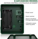 ASPECTEK Ultrasonic Outdoor Animal Pest Repellent, Yard Sentinel RC Pest Repeller Pest Control includes Motion Detector, 4 Key Remote - Rodents, Cats, Rats, Mouse, Mice, Deer, Frequency: 15-18 kHz