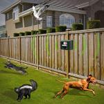 ASPECTEK Ultrasonic Outdoor Animal Pest Repellent, Yard Sentinel RC Pest Repeller Pest Control includes Motion Detector, 4 Key Remote - Rodents, Cats, Rats, Mouse, Mice, Deer, Frequency: 15-18 kHz