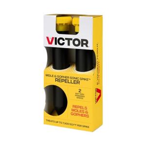 Victor M9012 Mole and Gopher Chemical Free Sonic Spike - Outdoor Mole and Gopher Repellent