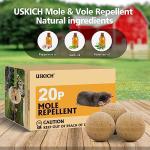 20 Packs Mole Repellent, Vole Repellent Outdoor, Powerful Moles Deterrent for Yard, Gopher Repellent, Moles Control, Keep Mole and Vole Out of Your Garden