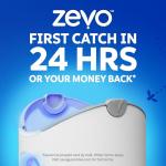 Zevo MAX Bug Catcher & Fly Trap for Indoors - Flying Insect Trap for Gnats, House & Fruit Flies - Use in Any Room - No-Mess Disposal (1 Plug in Base & 2 Cartridges)