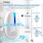 2025 Upgraded Version Ultrasonic Repeller Indoor, Mouse Traps Repellent Plug in, Pest Control, Repellent Roach, Rodent, Mouse, Bugs, Mosquito, Spider, Ant for Home,Kitchen, Office, Warehouse 6 Packs