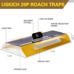 20 Pack Roach Traps, Cockroach Traps Indoor Home, Glue Roach Traps, Child & Pets Safe(Upgrade Recipe)