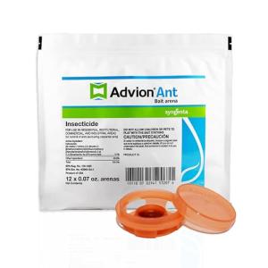 Advion Ant Bait Arena, 12-Count Bag, Effective Bait in A Small Plastic Arena for Easy Placement, Formulated with 0.1% Indoxacarb, Indoor and Outdoor Use, for Control of Most Major Ant Species