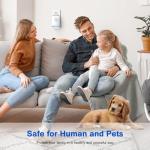 2025 Upgraded Ultrasonic & Insect Indoor Repeller 6 Pack, FTOTL Electronic Pest Control with Smart Chip & Night Light, for Mice, Roaches, Spiders, Child & Pet Friendly Home Use