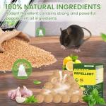 Rodent Repellent, 20Pack Peppermint Oil to Repel Mice and Rats, Squirrel Repellent for Cars, Mouse Repellent for Indoor/Outdoor, Garden Use (1 Count (Pack of 20))