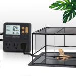 Reptile Temperature Controller, 3 Outlet Timer Thermostat for Grow Tent, Incubation, Snakes, Fish Tank, Heater, humidifiers, Ball Pythons, Bearded Dragon Tank