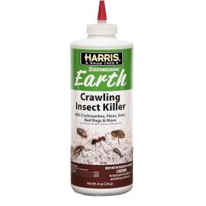 Harris Diatomaceous Earth Crawling Insect Killer, 8oz for Roaches, Fleas, Ants, Bed Bugs, and More…