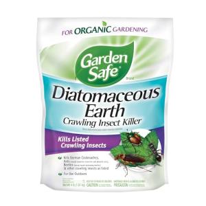 Garden Safe Brand Crawling Insect Killer Containing Diatomaceous Earth, 4 Pounds, Kills Cockroaches, Ants and Other Listed Crawling Insects by Contact, For Use Indoors & Outdoors
