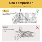 Foivieide Animal Excluder Cage - 6.3x6.3 Heavy Duty Copper Mesh for Squirrels, Raccoons & Bats | One-Way Humane Pest Control | Attic/Chimney Install Kit Included