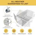 Foivieide Animal Excluder Cage - 6.3x6.3 Heavy Duty Copper Mesh for Squirrels, Raccoons & Bats | One-Way Humane Pest Control | Attic/Chimney Install Kit Included