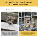 Foivieide Animal Excluder Cage - 6.3x6.3 Heavy Duty Copper Mesh for Squirrels, Raccoons & Bats | One-Way Humane Pest Control | Attic/Chimney Install Kit Included