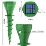 Solar Powered Mole Repellent, 4 Pack Ultrasonic Vole Repeller Outdoor, IP65 Waterproof Snake Deterrent, Gopher Remover Devices, Skunk, Groundhog Repellent for Yard, Garden, Lawn