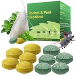 10PCS Mouse Repellent Balls, Peppermint Oil Pepper Spray - Cat Squirrel, Mouse, Rat & Mosquito Repellent for Indoor/Outdoor, rv Essentials, Garage; Alternative to Traps & Mothballs