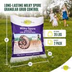 St. Gabriel Laboratories Organics Milky Spore Grub Control Mix Pest Controller, 2 Pack