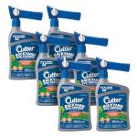 Cutter Backyard Bug Control Spray Concentrate (6 Pack), Kills Mosquitoes, Fleas & Listed Ants, 32 fl Ounce