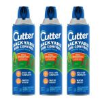 Cutter Backyard Bug Control Outdoor Fogger, Kills Mosquitoes, Fleas & Listed Ants, 16 Ounce, 3-Pack