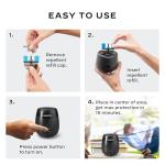 Thermacell Mosquito Repellent E-Series Rechargeable Repeller; Patio Shield 20’ Mosquito Protection Zone; Includes 36-Hr Repellent Refill; No Flame or Scent; Bug Spray and Bug Zapper Alternative