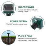 Mole Repellent Solar Powered 8 Pack,Snake Vole Repellent Outdoor, Gopher Repellent Ultrasonic Solar Powered for Lawn Garden Waterproof, Sonic Mole Spikes,Get Rid of Moles Groundhog Chipmunk Repellent