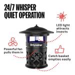 Dynatrap DT2030SR Fly Traps Outdoor - Mosquito & Flying Insect Killer for 1 Acre – Kills Mosquitoes, Flies, Gnats, Wasps - Bug Zapper Alternative - Black