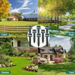 Mole Repellent Solar Powered 8 Pack,Snake Vole Repellent Outdoor, Gopher Repellent Ultrasonic Solar Powered for Lawn Garden Waterproof, Sonic Mole Spikes,Get Rid of Moles Groundhog Chipmunk Repellent