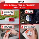 Ant Traps Indoor by Ortho Home Defense 4pk- Metallic & Adhesive Ant Killer Indoor & Ant Killer Outdoor - Ant Trap