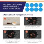 Roach Gel Bait Traps Indoor and Outdoor: Cockroach Killer Repellents for German Cockroaches, Small Roaches – Cockroach Deterrent for Homes and Kitchens – Pet Safe Roach Control 16 PCS