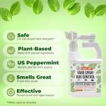 Mighty Mint Peppermint Oil Lawn & Yard Bug Control Spray – Natural Outdoor Pest Repellent for Fleas, Ticks, Mosquitoes, Ants, and More – Plant-Based, Extra-Strength Formula – 32 oz (Pack of 2)