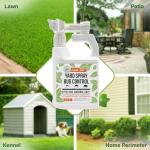 Mighty Mint Peppermint Oil Lawn & Yard Bug Control Spray – Natural Outdoor Pest Repellent for Fleas, Ticks, Mosquitoes, Ants, and More – Plant-Based, Extra-Strength Formula – 32 oz (Pack of 2)