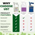 Mighty Mint Peppermint Oil Lawn & Yard Bug Control Spray – Natural Outdoor Pest Repellent for Fleas, Ticks, Mosquitoes, Ants, and More – Plant-Based, Extra-Strength Formula – 32 oz (Pack of 2)