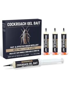 Cockroach Gel Bait Pen - Cockroach Repellent Indoor Roach Attractant with Plant-Based Formula and Essential Oils, Non-Toxic & Family Safe