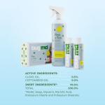 BugMD Flea and Tick Concentrate (3.7 oz, 2 Pack) - Essential Oil-Powered Formula, Controls Fleas, Ticks, Mites in Dogs and Other Furred Animals, Spray on Pet Beds, Kennels