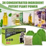 16 Pack Peppermint Oil Skunk Repellent Pouches - Powerful Skunk & Wild Hog Repellent Plant-Based Ingredients for Yard Outdoor Garage House, Skunks Raccoon Deterrent Safe for Kids & Pets, Easy to Use