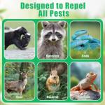 48 Pack Natural Raccoon Repellent Outdoor Indoor, Skunk Repellents, Skunk Coyote Fox Deterrent Lasting Long Protect for Garden, Patio, Yard, Farm, Attic, Pets & Kids Safe