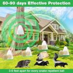 48 Pack Natural Raccoon Repellent Outdoor Indoor, Skunk Repellents, Skunk Coyote Fox Deterrent Lasting Long Protect for Garden, Patio, Yard, Farm, Attic, Pets & Kids Safe