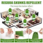 16 Pack Peppermint Oil Skunk Repellent Pouches - Powerful Skunk & Wild Hog Repellent Plant-Based Ingredients for Yard Outdoor Garage House, Skunks Raccoon Deterrent Safe for Kids & Pets, Easy to Use