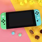Tscope for Animal Crossing Thumb Grip Caps for Nintendo Switch/Switch Lite Controller, Joy-Cons Analog Joystick Cute Raccoon Soft Silicone Covers for NS Accessories (Anime Raccoon)