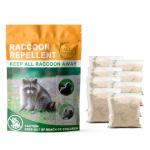 Natural Raccoon Repellent Granules – 8-Pack (25g per Bag) | Eco-Friendly, Non-Toxic & Long-Lasting Protection with Garlic, Peppermint & Wintergreen Oils | Safe for Pets and Children