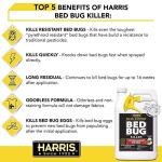 Harris Toughest Bed Bug Killer, Liquid Spray with Odorless and Non-Staining Extended Residual Kill Formula (Gallon)